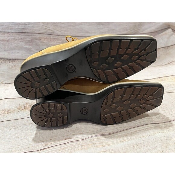 Timberland Women’s Ankle Wedge Premium Wheat Leather Boots Size 7 - Picture 7 of 9